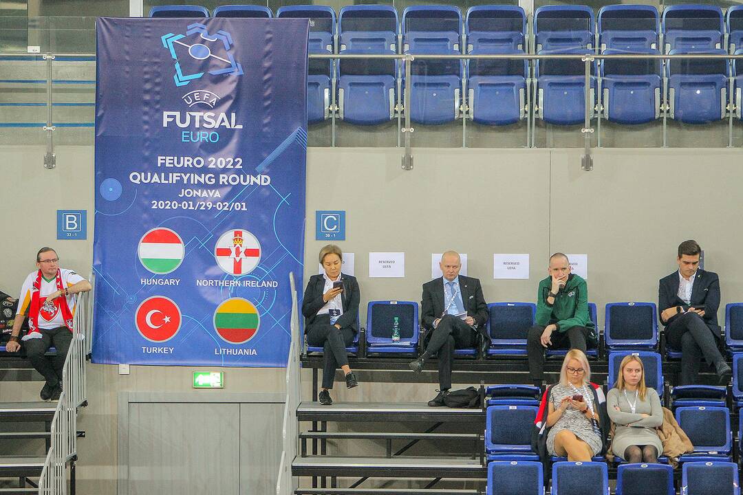 Futsalas: Lietuva – Šiaurės Airija 5:1