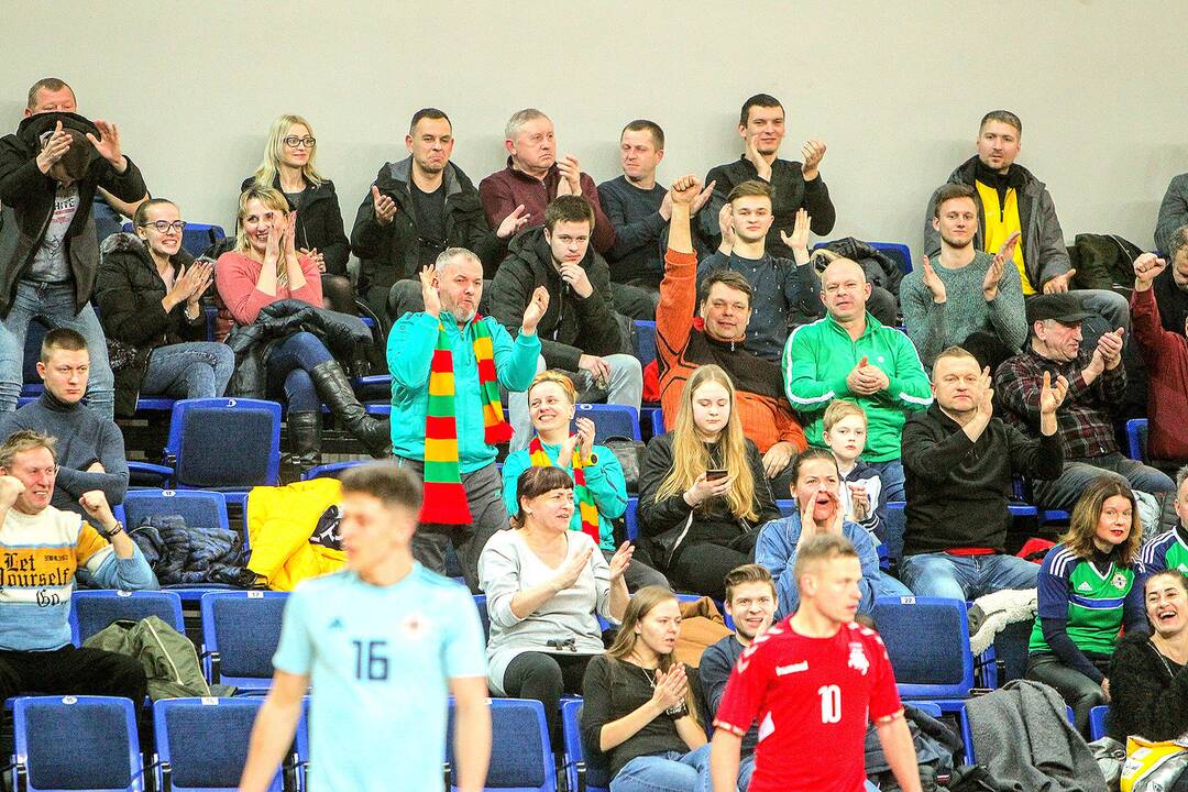 Futsalas: Lietuva – Šiaurės Airija 5:1