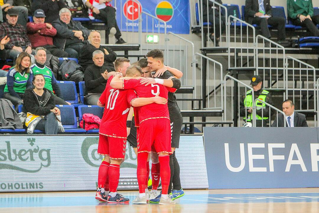 Futsalas: Lietuva – Šiaurės Airija 5:1