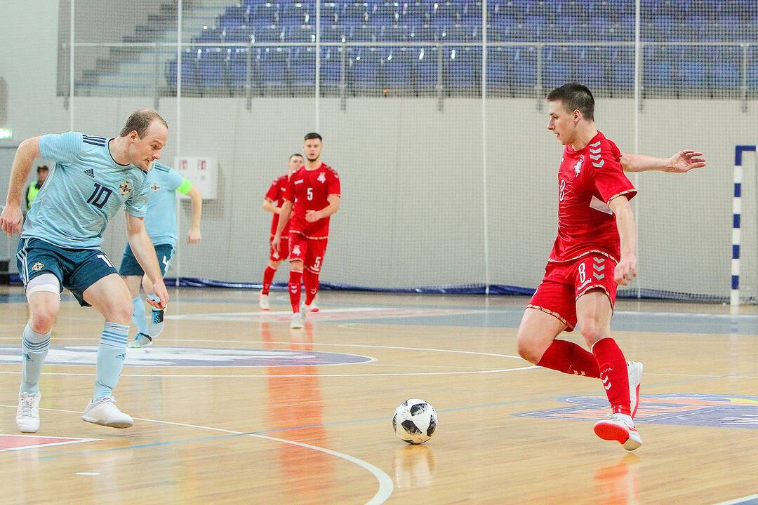Futsalas: Lietuva – Šiaurės Airija 5:1