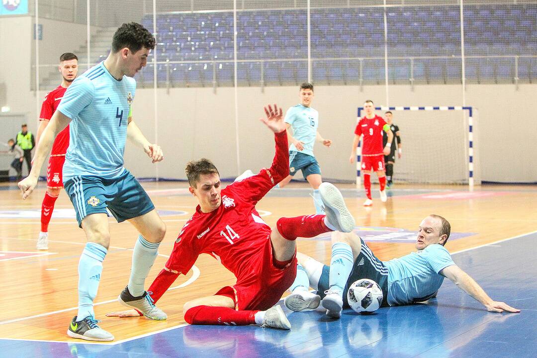 Futsalas: Lietuva – Šiaurės Airija 5:1