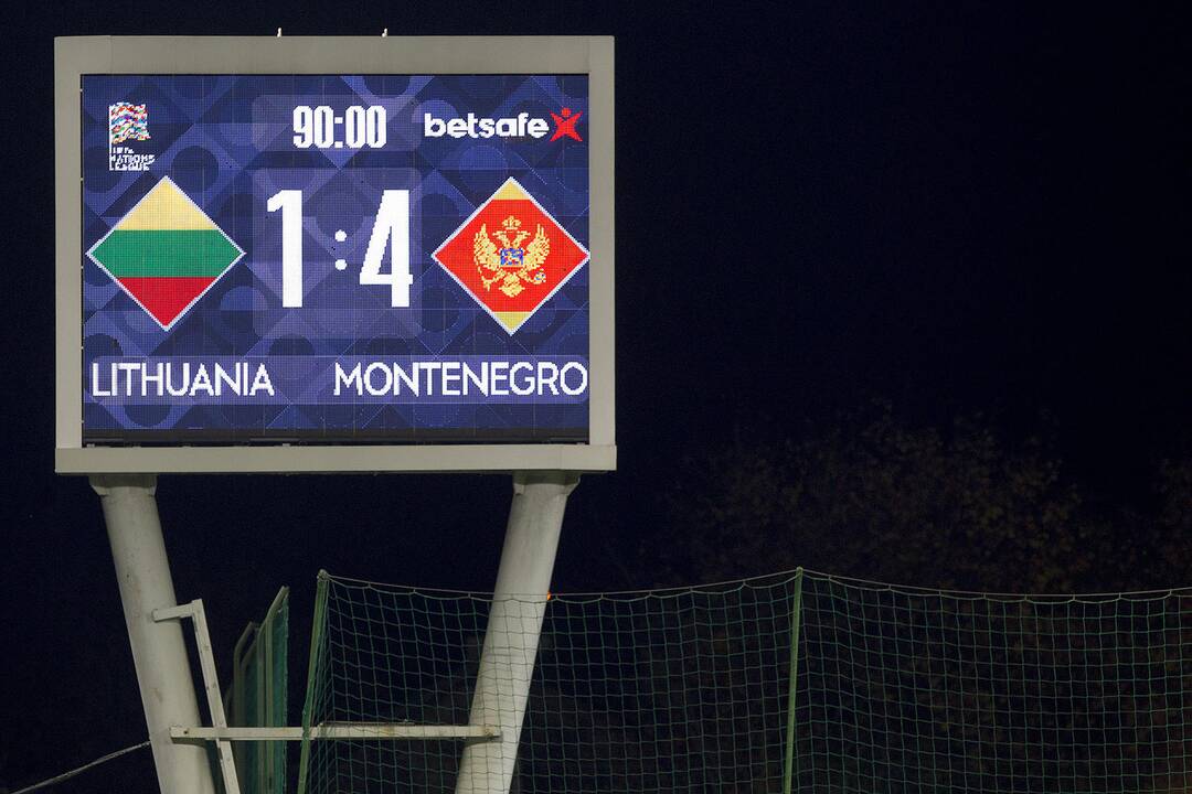 Tautų lyga: Lietuva – Juodkalnija 1:4