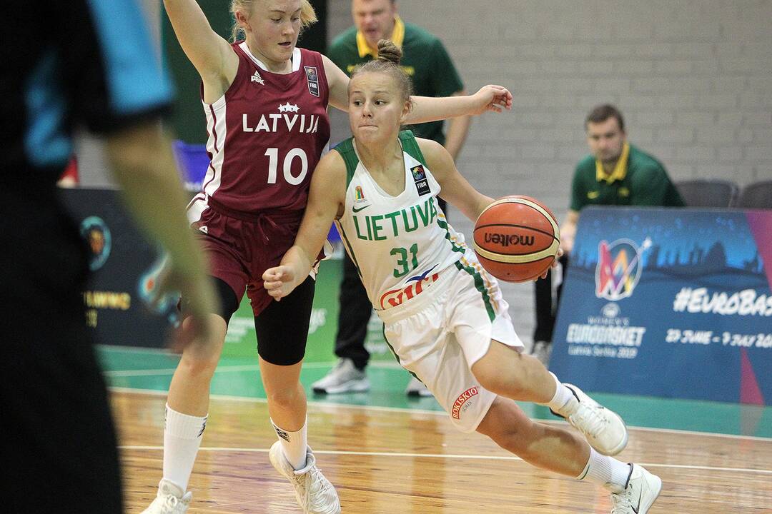 Lietuva – Latvija 41:56. Merginų U16 EČ