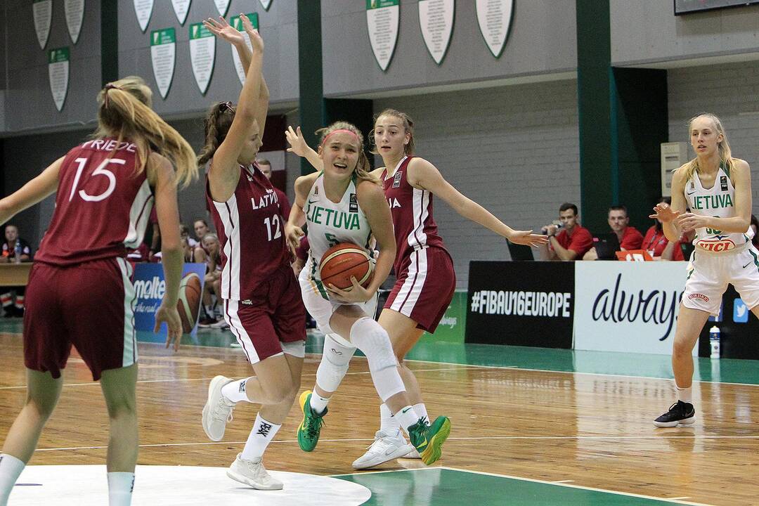 Lietuva – Latvija 41:56. Merginų U16 EČ