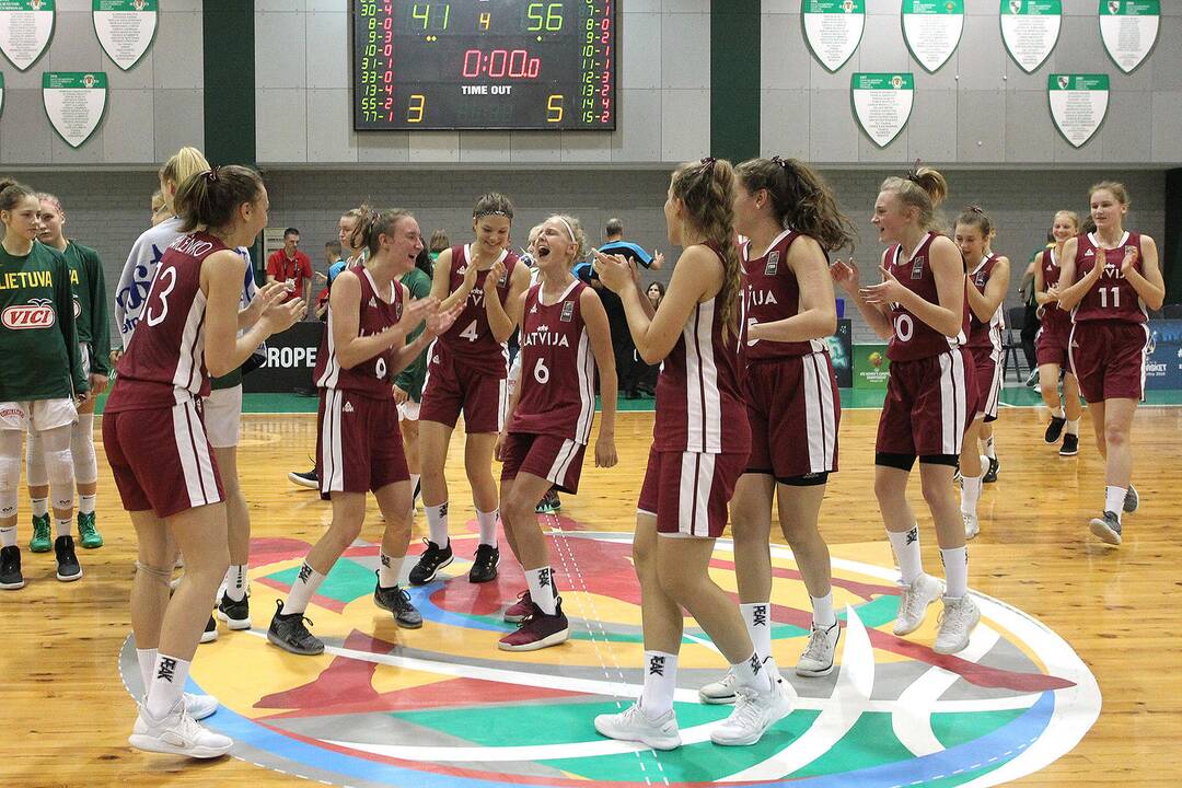 Lietuva – Latvija 41:56. Merginų U16 EČ