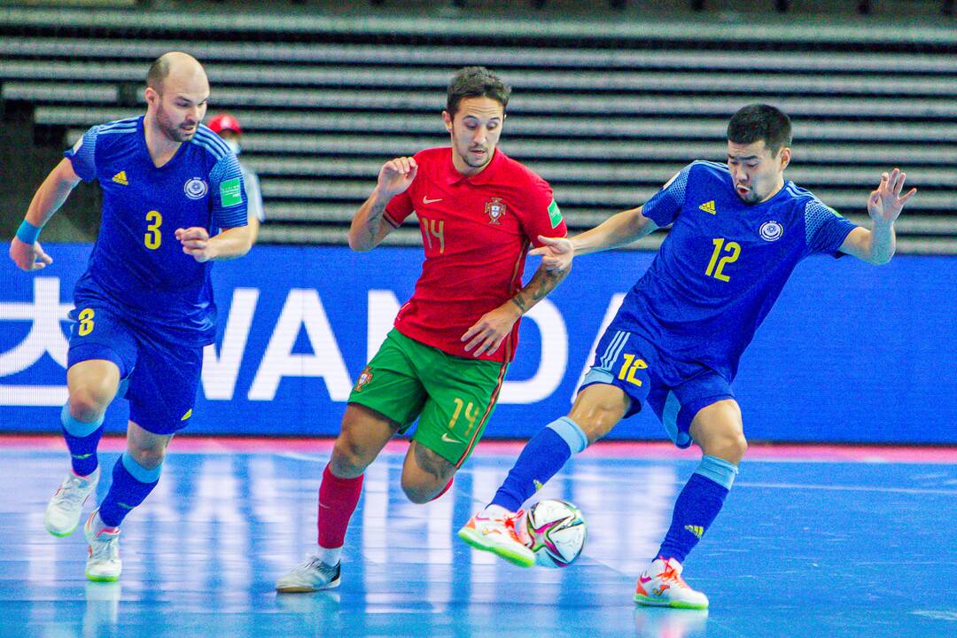 Portugalija – Kazachstanas 2:2 baud. 4:3 | Futsalo PČ