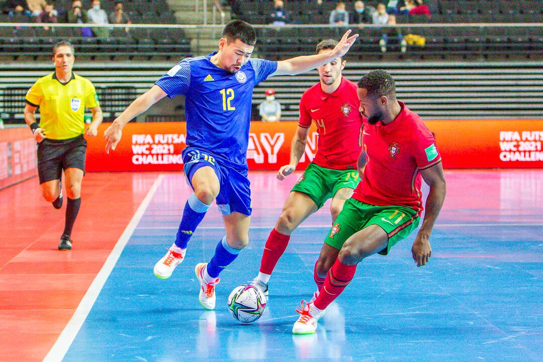 Portugalija – Kazachstanas 2:2 baud. 4:3 | Futsalo PČ