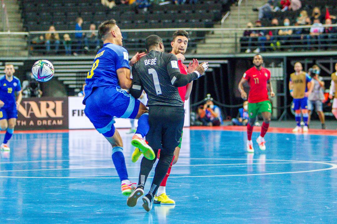 Portugalija – Kazachstanas 2:2 baud. 4:3 | Futsalo PČ