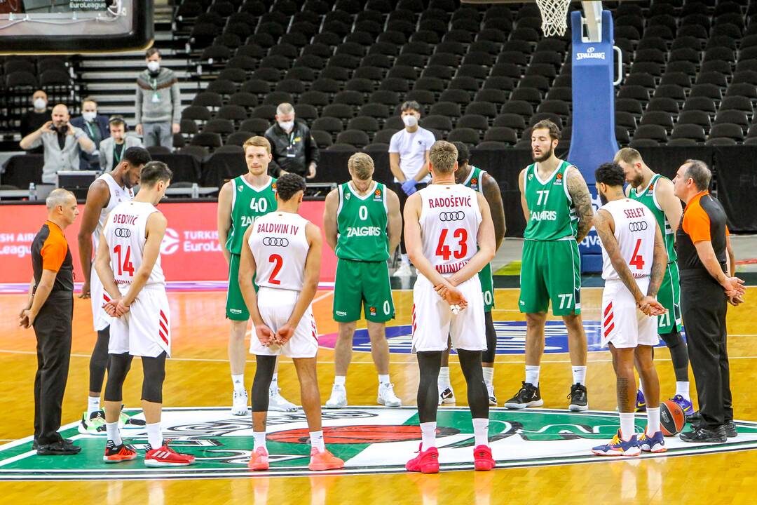 Eurolyga: „Žalgiris“ – „Bayern“ 74:73