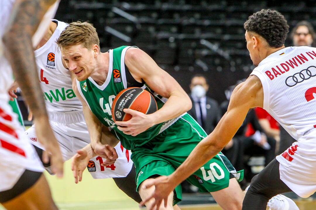 Eurolyga: „Žalgiris“ – „Bayern“ 74:73