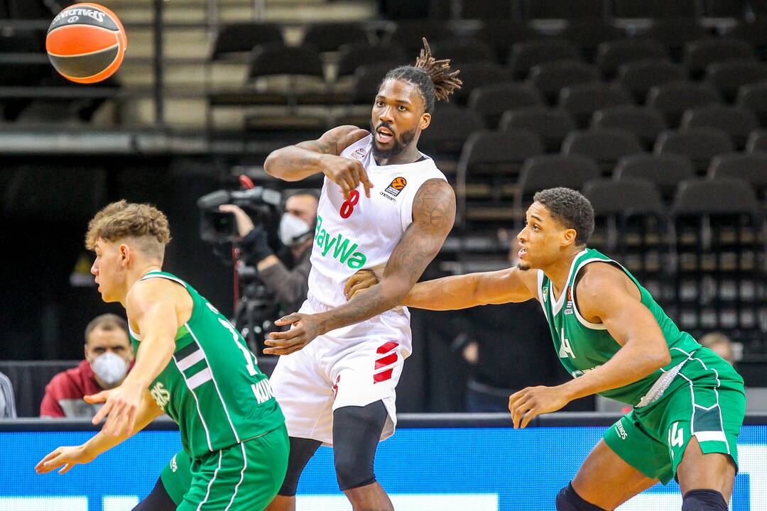 Eurolyga: „Žalgiris“ – „Bayern“ 74:73