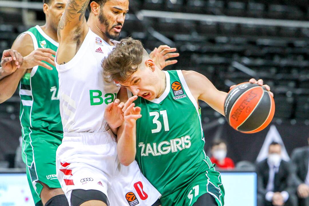 Eurolyga: „Žalgiris“ – „Bayern“ 74:73