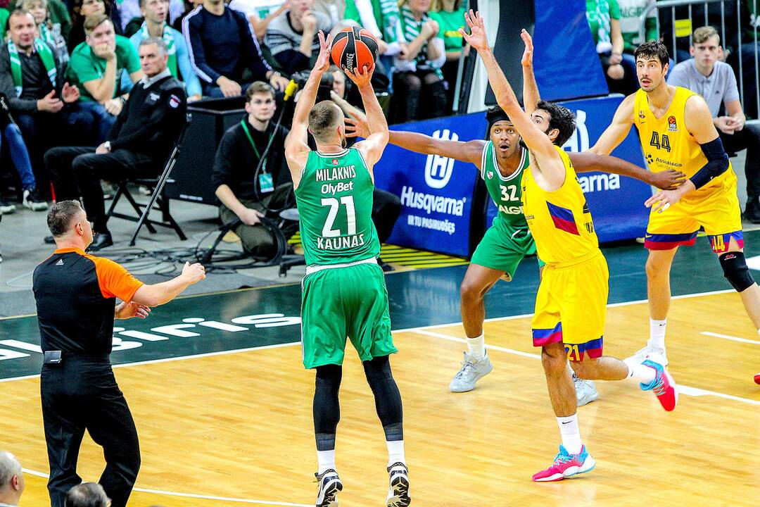 Eurolyga: „Žalgiris“ – „Barcelona“ 86:93