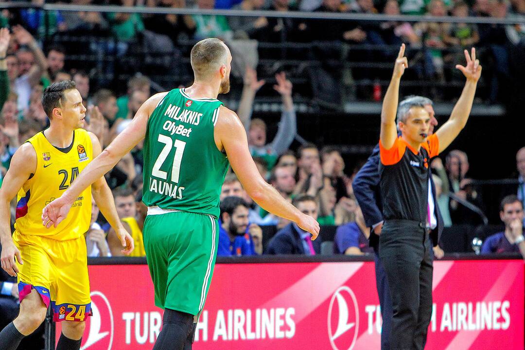 Eurolyga: „Žalgiris“ – „Barcelona“ 86:93