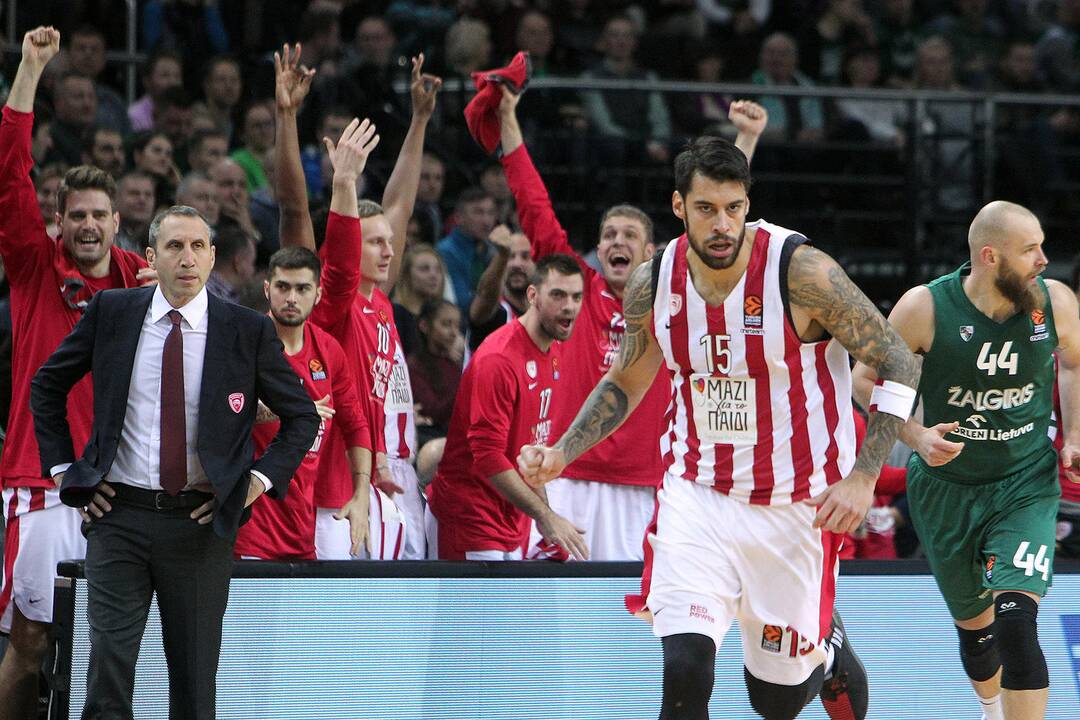 Eurolyga: „Žalgiris“ – „Olympiakos“ 83:75