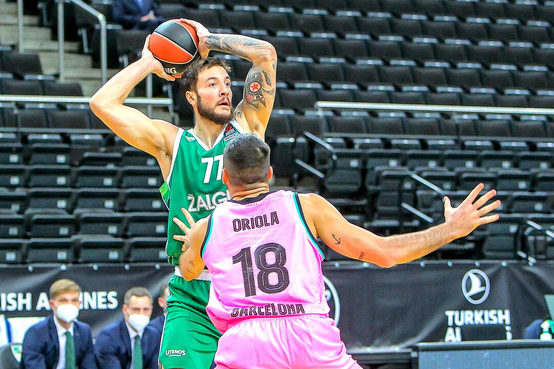 Eurolyga: „Žalgiris“ – „Barcelona“ 62:73