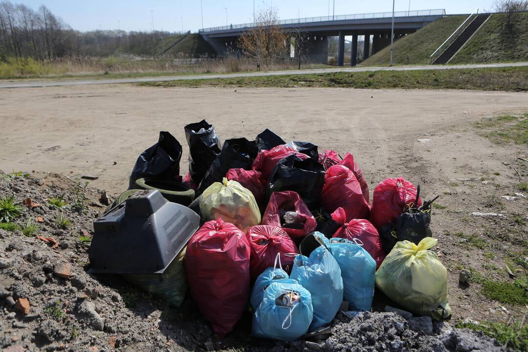 Akcijos „Darom“ dalyvių prašoma surinktas šiukšles palikti kuo arčiau konteinerių