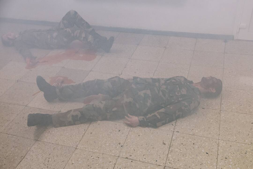 Ekstremalios situacijos pratybos licėjuje