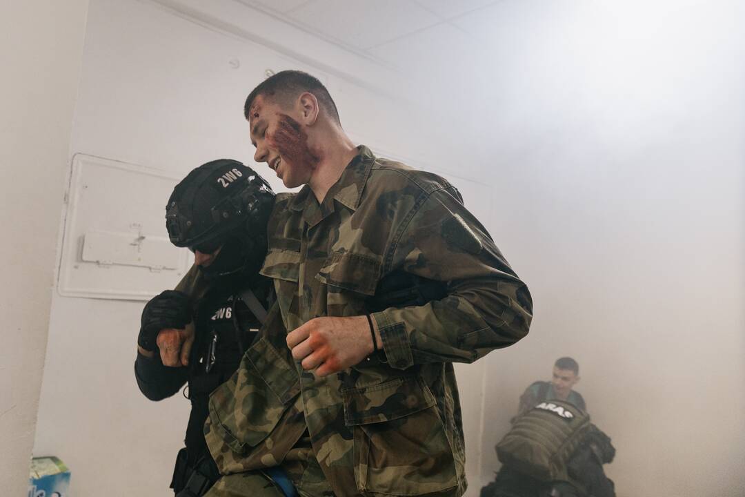 Ekstremalios situacijos pratybos licėjuje