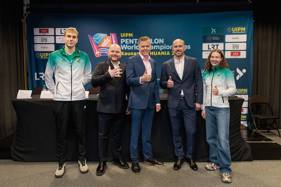 Šiuolaikinės penkiakovės pasaulio čempionato Kaune pristatymas
