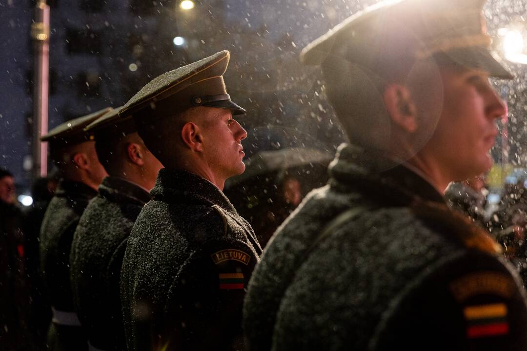 Atminimo laužų uždegimo ceremonija prie Vilniaus TV bokšto