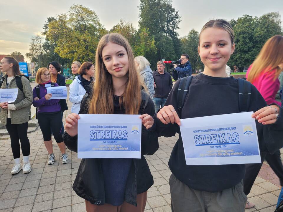 Mokytojų eisena iš Klaipėdos