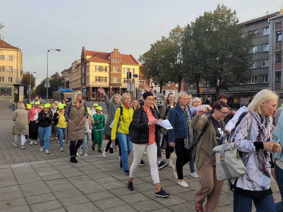 Mokytojų eisena iš Klaipėdos