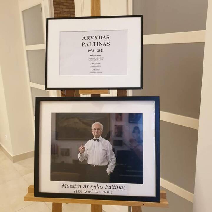 Atsisveikinimas su maestro A. Paltinu