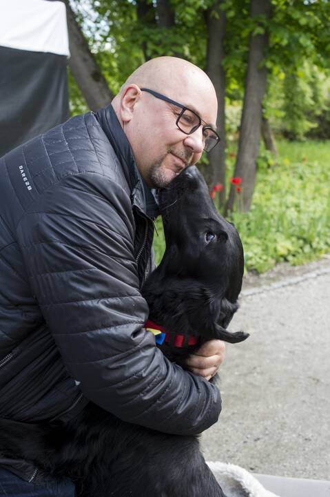 Tikslas: Kauko misija mugėse – labai atsakinga, jis ragina žmones aukoti Ukrainos gyvūnams.