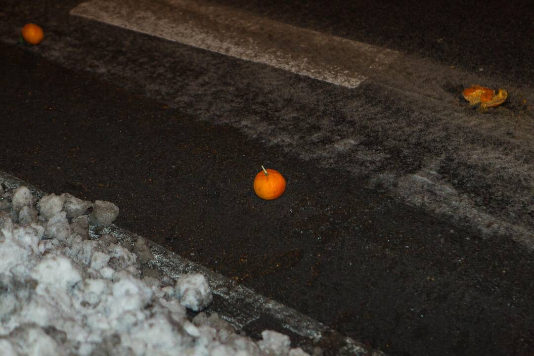 Ant kelio pabiro mandarinai
