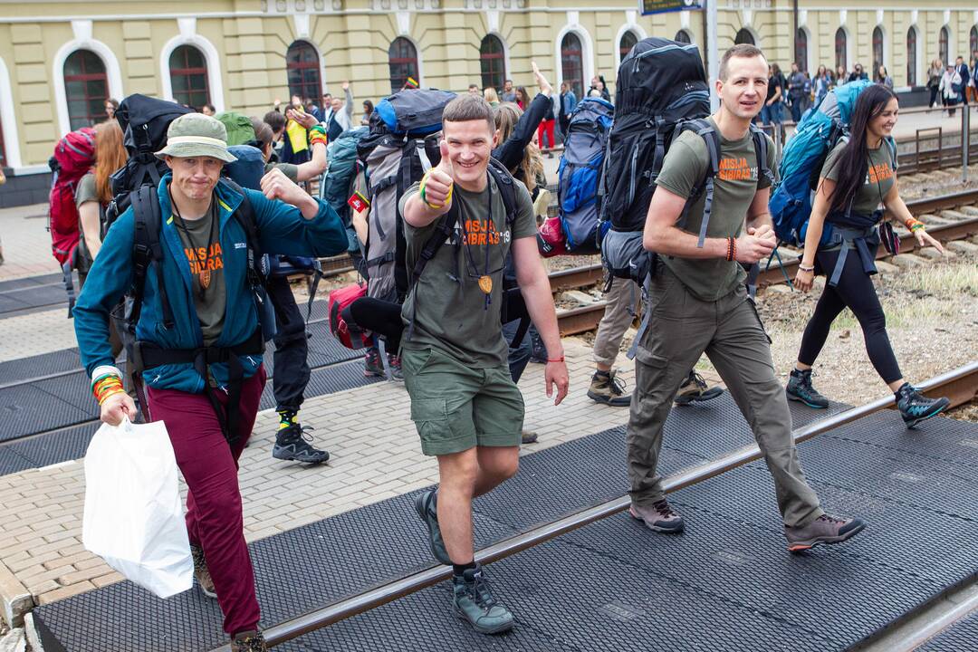 Išlydėti ekspedicijos „Misija Sibiras“ dalyviai 