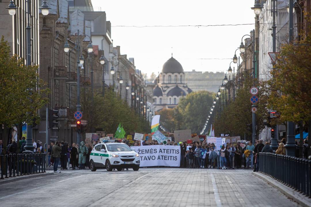 Eitynės prieš klimato šilimą Vilniuje