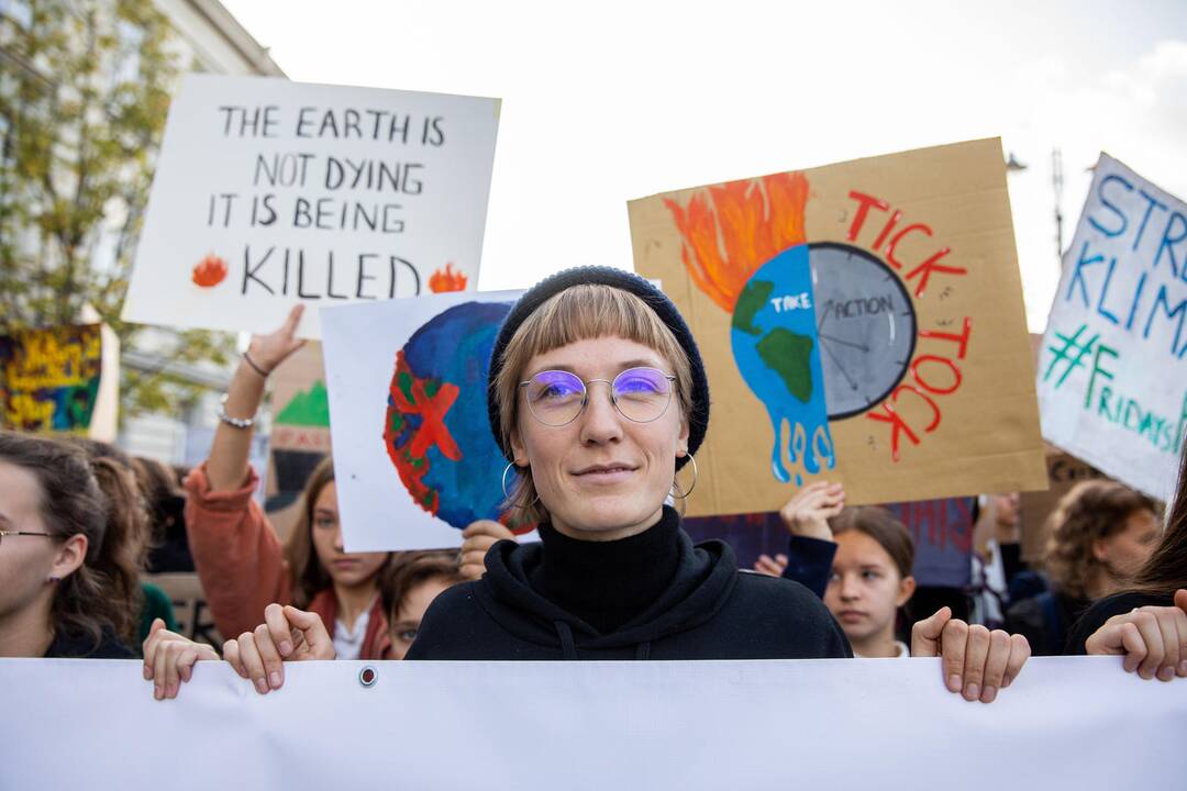 Eitynės prieš klimato šilimą Vilniuje
