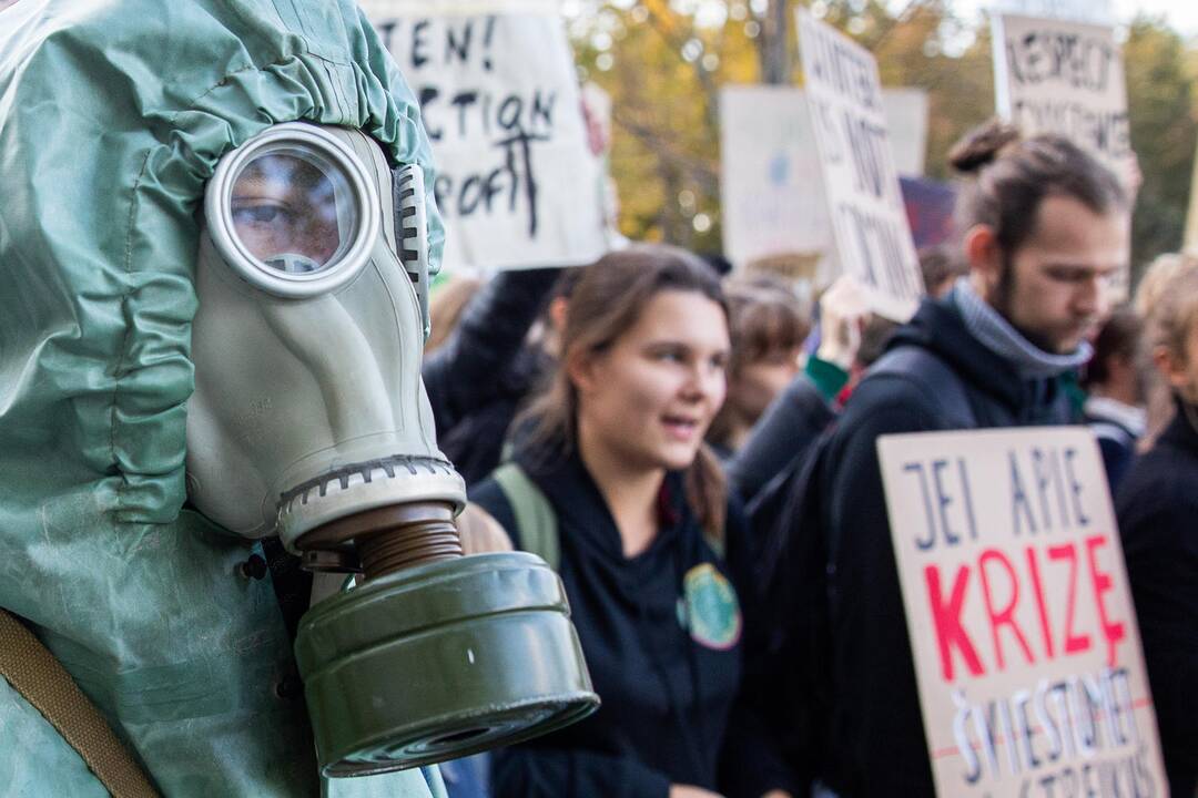 Eitynės prieš klimato šilimą Vilniuje
