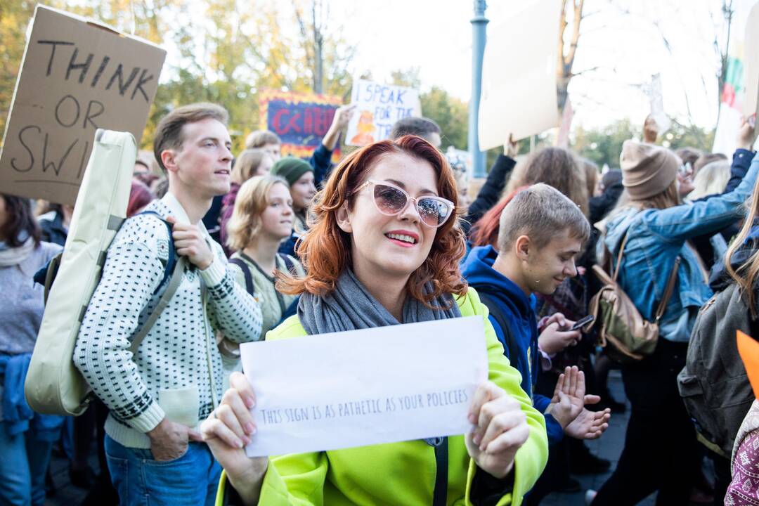 Eitynės prieš klimato šilimą Vilniuje