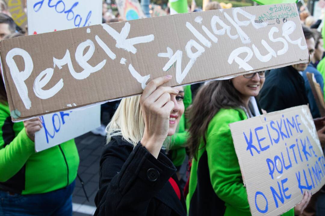 Eitynės prieš klimato šilimą Vilniuje