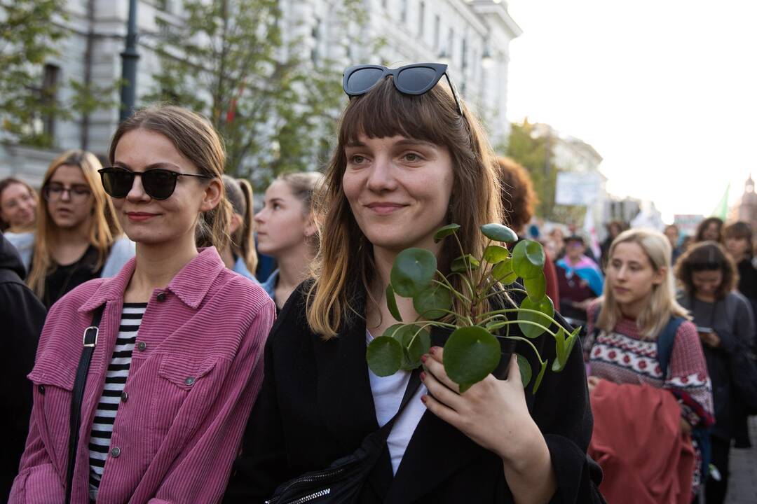 Eitynės prieš klimato šilimą Vilniuje
