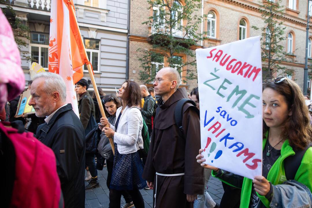 Eitynės prieš klimato šilimą Vilniuje