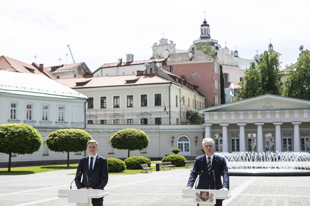 Remigijus Šimašius (kairėje) ir Gitanas Nausėda