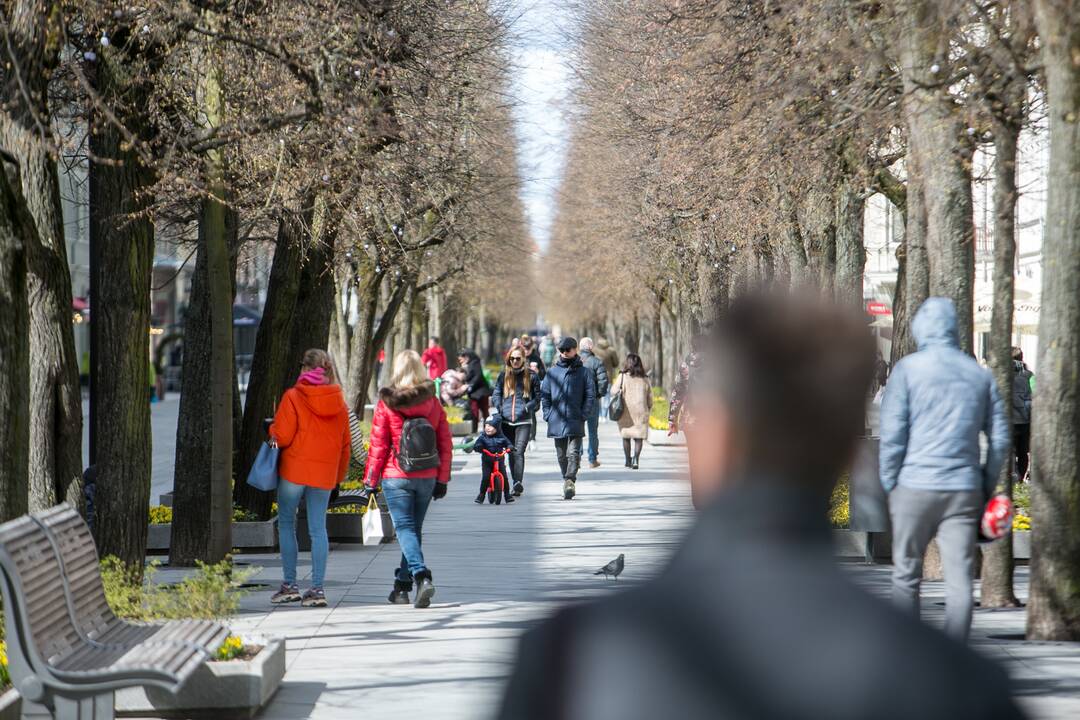 Kauniečiai šeštadienį lauko kavinių neapgulė
