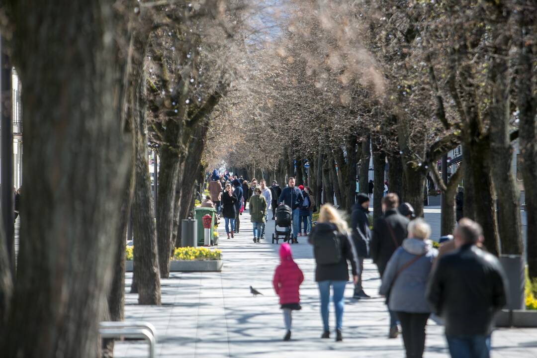 Kauniečiai šeštadienį lauko kavinių neapgulė