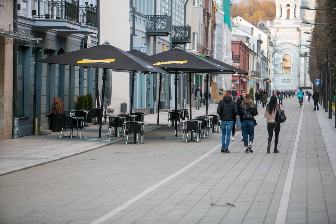 Šeštadienio vakaras Kauno centre