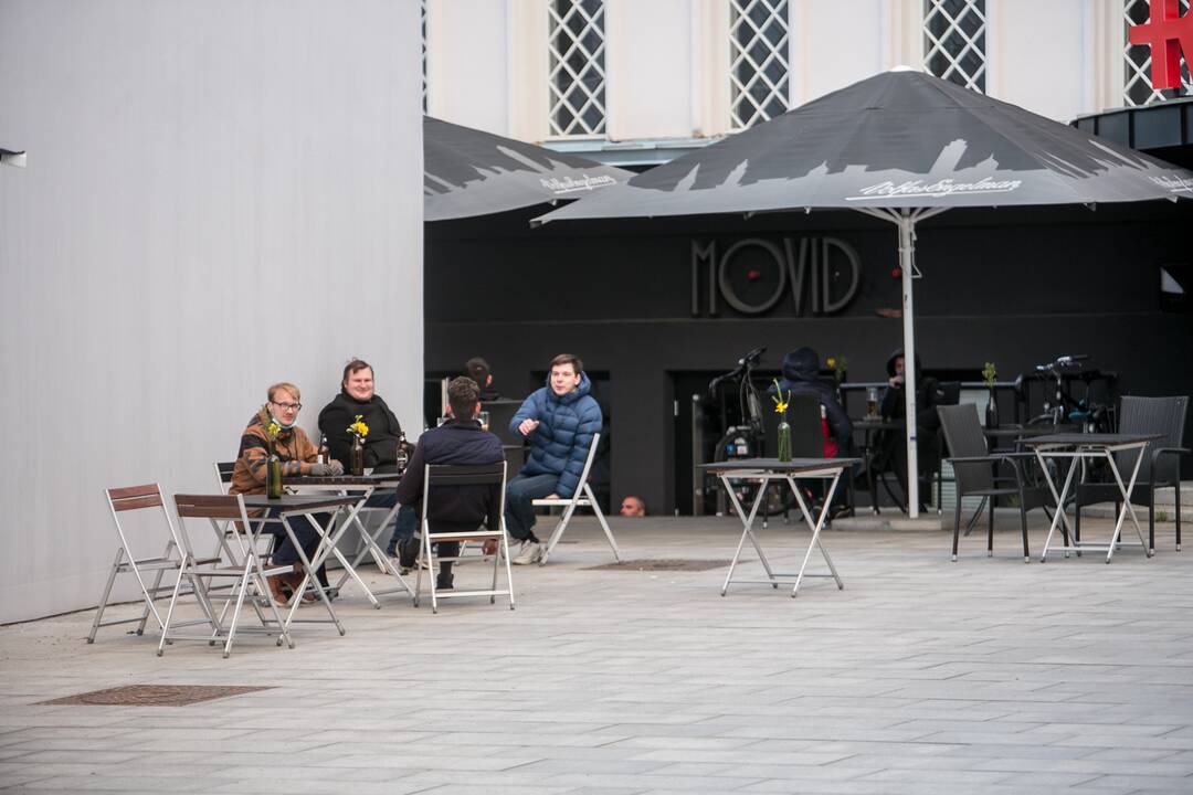 Šeštadienio vakaras Kauno centre