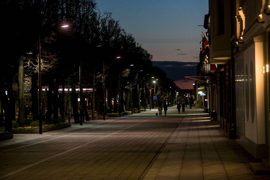 Šeštadienio vakaras Kauno centre