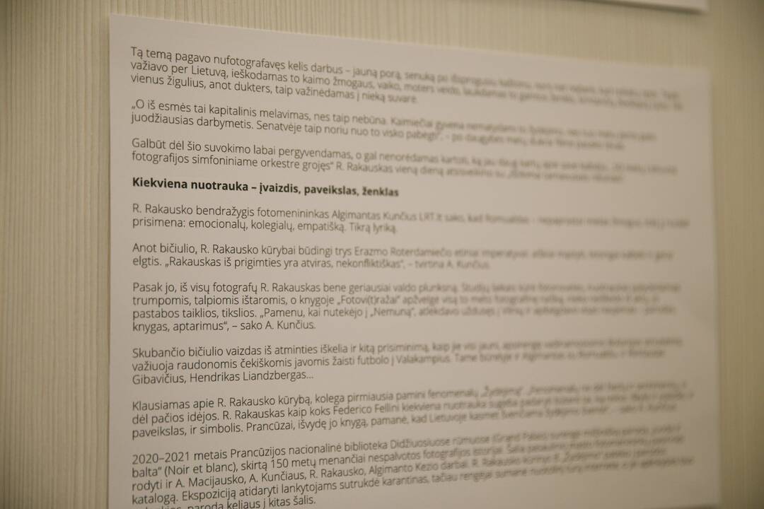 Atsisveikinimas su fotomenininku R. Rakausku