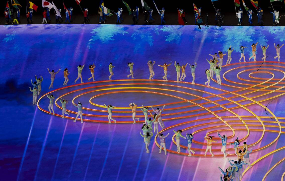 Pekine – žiemos olimpinių žaidynių uždarymo ceremonija
