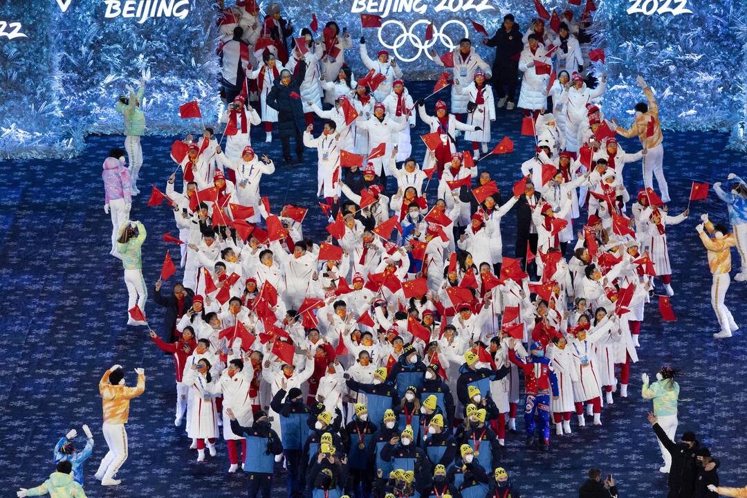 Pekine – žiemos olimpinių žaidynių uždarymo ceremonija