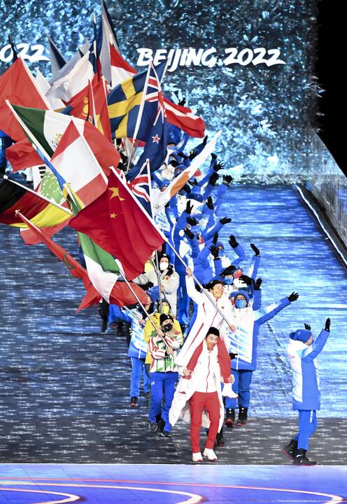 Pekine – žiemos olimpinių žaidynių uždarymo ceremonija