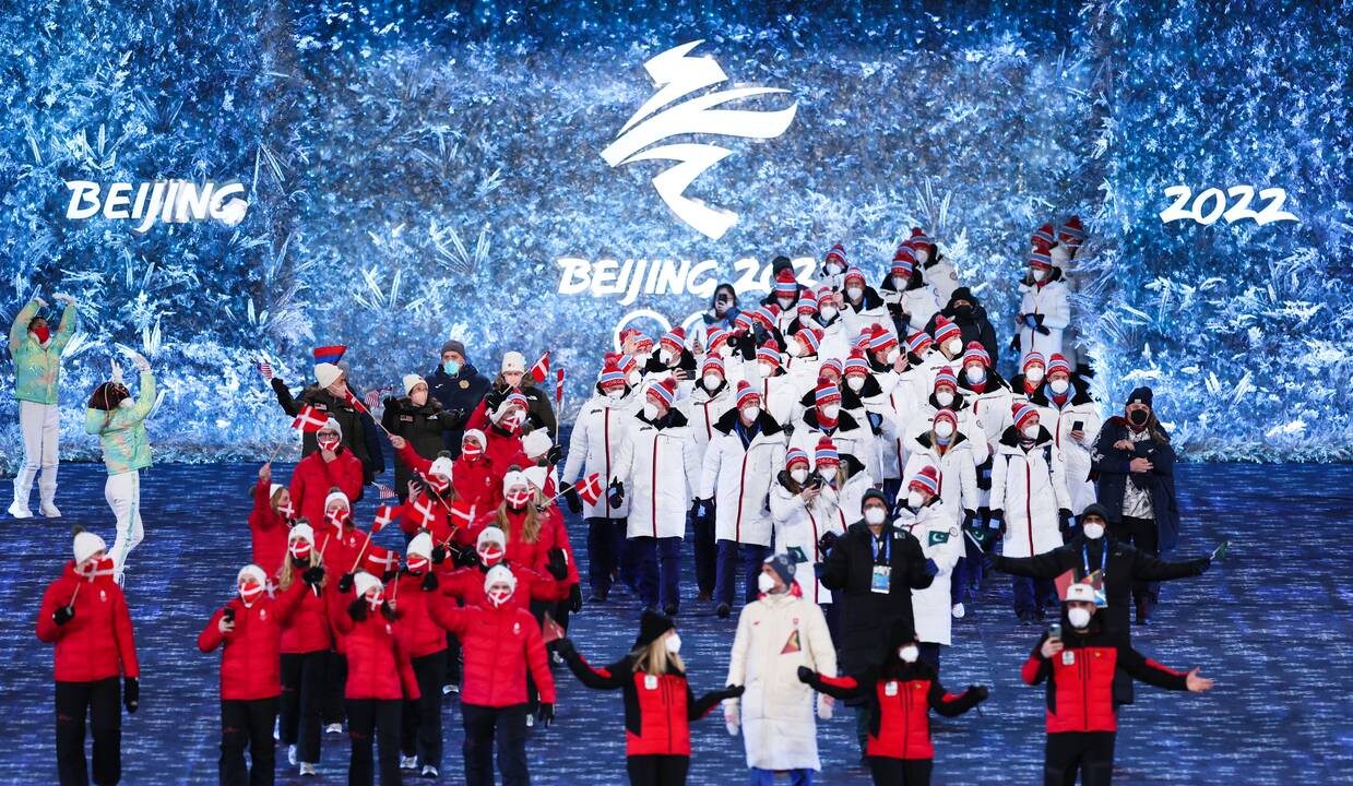 Pekine – žiemos olimpinių žaidynių uždarymo ceremonija