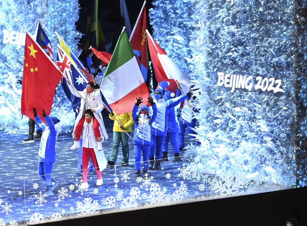 Pekine – žiemos olimpinių žaidynių uždarymo ceremonija